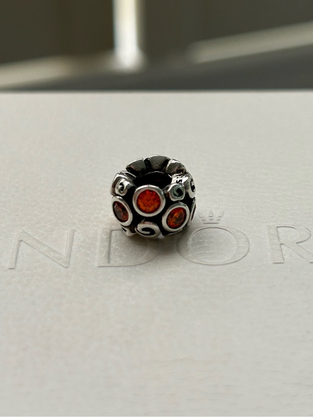 Pandora Orange Primrose Path Charm